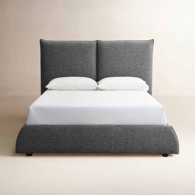 Everby Upholstered Queen Bed, Queen, Gray