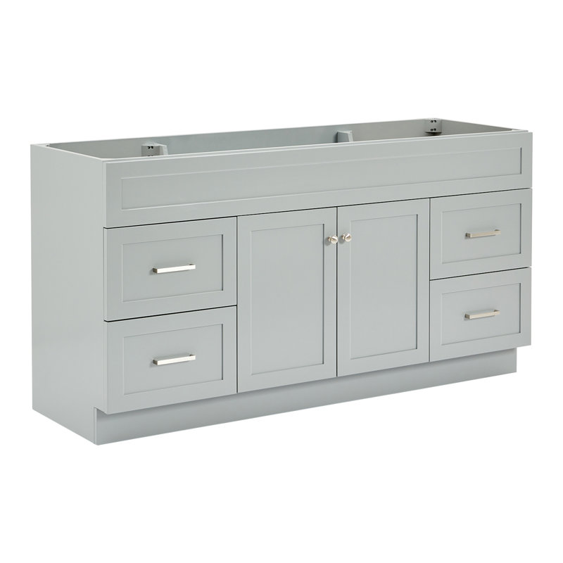 Base de meuble-lavabo simple Paulla, Gris