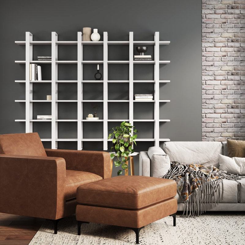 Ermonela 3 Piece Accent Shelf, Matte White