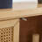 Mid Century Modern 2 - Cane Rattan Door Storage Sideboard-1030252348