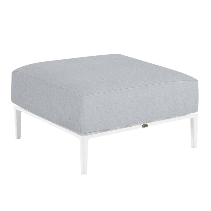 Repose-pieds Havana, Lin chambray, Welt/Standard fill, Black