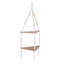 Wooden Board, Cotton Rope Tiered Shelf