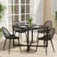 Dining Chair Plastic Seat with Sturdy Metal Legs-791617962
