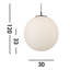 Mccoy 1 - Light White Sphere Pendant