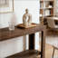 Table d'entrée compacte, console de style naturel, table de canapé