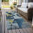 Machine Washable Indoor/Outdoor Xhevrie Navy Rug-380758531