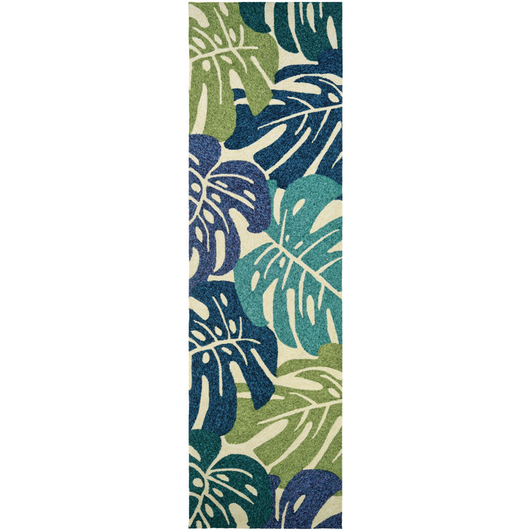 Weidman Floral Cream Multicolor Handmade Indoor Outdoor Area Rug