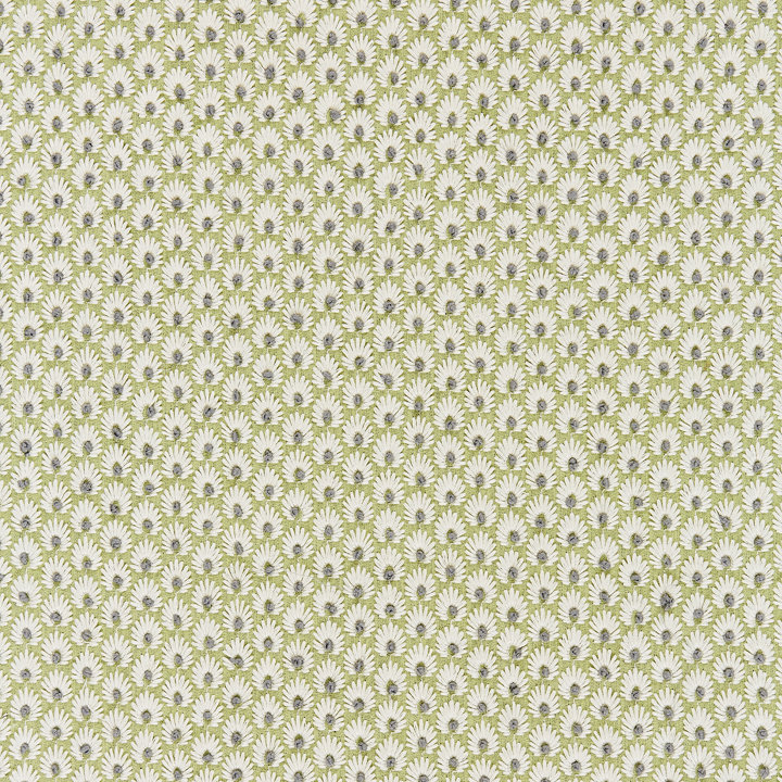 Botanica Fleur Embroidery Fabric, Celery