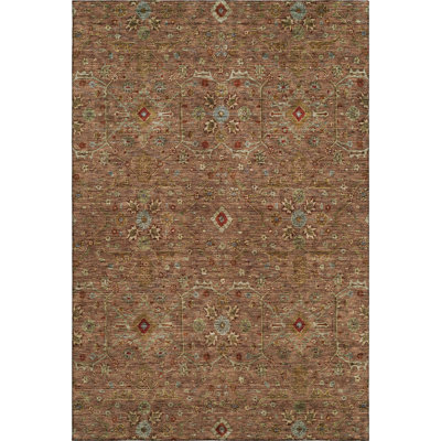 Premium Machine Washable Ducote AMF1130 Global Rug