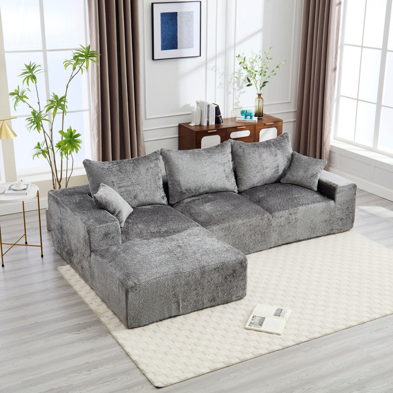 Canapé confortable avec un design intime et des matériaux de qualité supérieure pour la détente, Gris