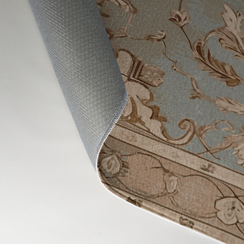 Tapis gris d'intérieur et d'extérieur Tabriz, Rectangulaire 3 pi x 5 pi