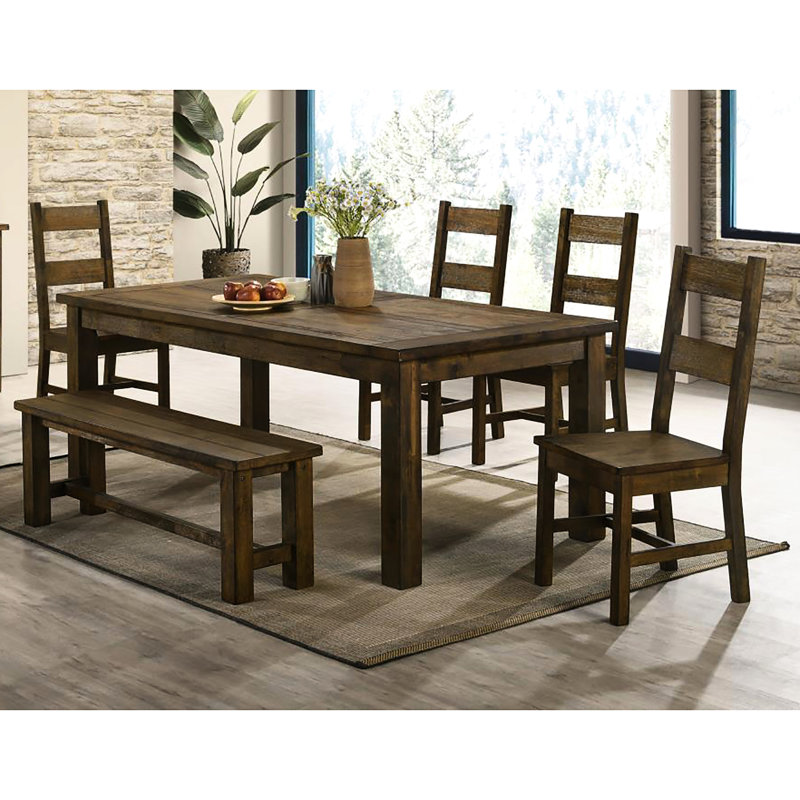 2 chaises à dossier brun doré rustique pour table de salle à manger - rustique, couleur, bois d'hévéa, 42,32 po x 18,5 po x 20,96 po, poids de 300 lb, 2 pièces, brun, H 42,32 po x l 18,5 po x P 20,96 po, limite