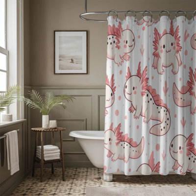 Mignon Axolotl - rideau de douche standard 1 pièce