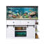 Support d'aquarium blanc en MDF pour réservoirs de 55 à 75 gallons avec lumière DEL et prises de courant