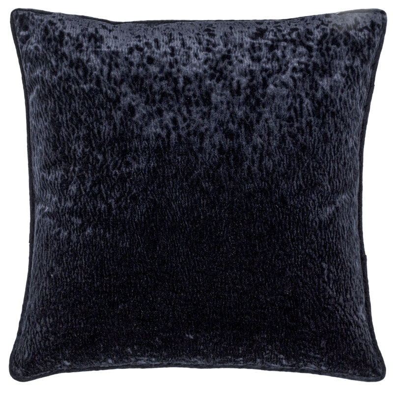 Square Cushion Cover, Black
