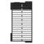 Lit mezzanine peu encombrant avec bureau, structure en métal durable pour les adolescents, noir moderne
