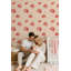 Papier peint mural ours en peluche et cœurs pour chambre d'enfant-246874444