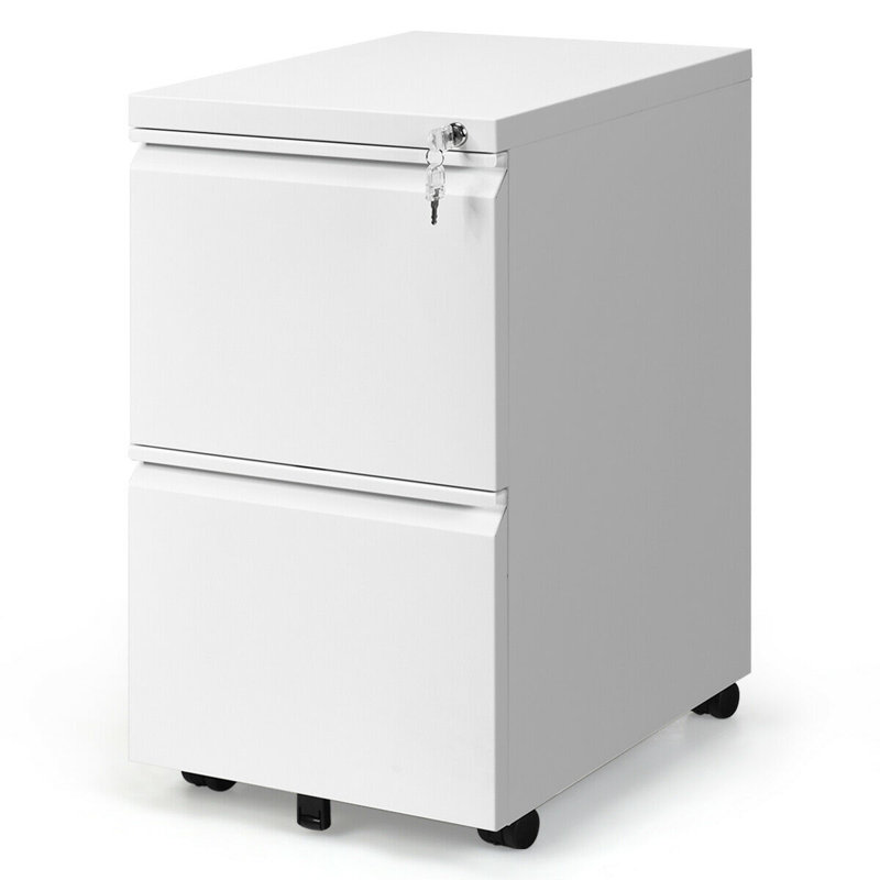 Zella 39 cm W 2 -Drawer Filing Cabinet, White