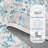 Vintage Floral Rug 9x12 Large Washable Rug for Living Rooms, Soft Thin Non Shedding Carpet, Low Pile Foldable Indoor Printed Mats, Farmhouse Oriental Carpet for Hotel, Blue-1065976364-1065976363
