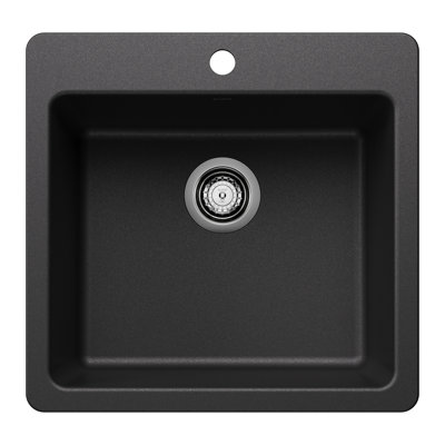 Évier de cuisine à double cuve à montage double LGR SILGRANIT - Anthracite