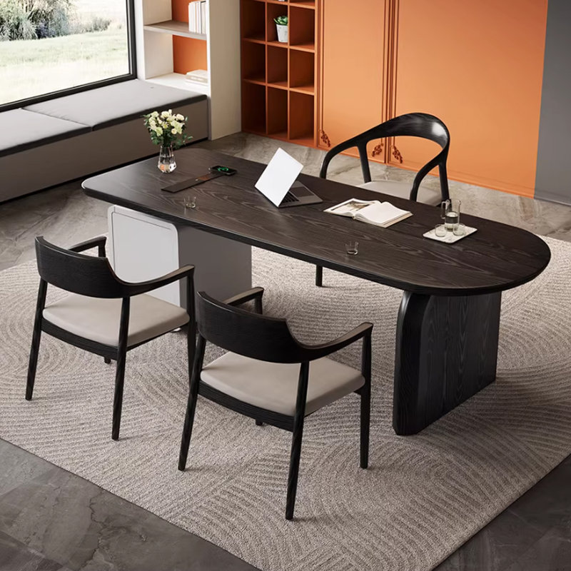 Solid Wood Writing Desk, 29.53" H x 70.87" W x 31.5" D