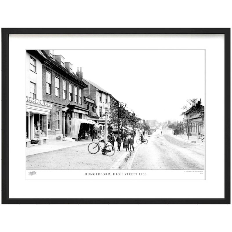 Hungerford, High Street 1903 - Single Picture Frame Print, 60cm H X 80cm W x 2cm D
