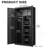 Black Metal Large-Capacity Wardrobe With Hanging Rod And Compartments, Lockable Closet With Locks & Keys, Steel Construction, Waterproof & Fireproof, Suitable For Bedroom, Living Room And Laundry Room-452693040
