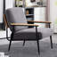 Fauteuil club 27,5 po en velours capitonné