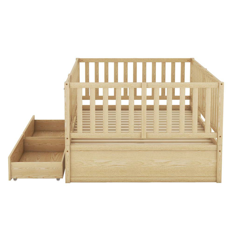Solid Wood Daybed, Full, Natural
