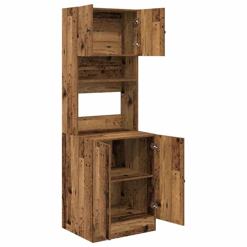 Kitchen Cabinet 60X50x180 Cm Engineered Wood, Old Wood