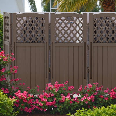 49.45In H x 22.6In W Outdoor Privacy Screen, 4-Side Screen