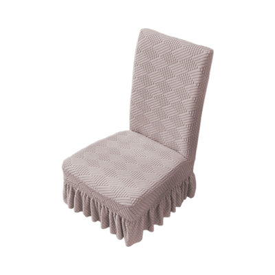 seat cover Chair Covers For Dining Room Stretch Chair Slipcovers With Skirt For Kitchen Seat Protectors Wedding Banquet Decor Kids  Spandex Fabric Washable