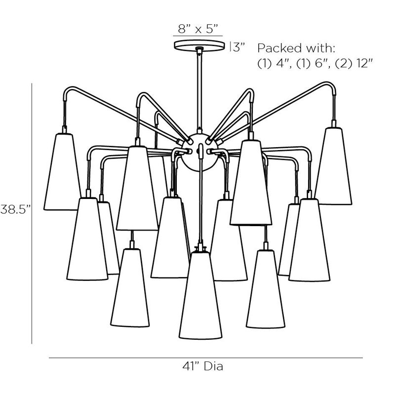 Mika 18 - Light Chandelier