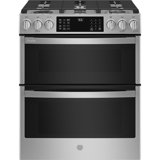 GE Profile Smart Appliances 30" 6.7 cu.ft. Smart Slide-in Gas Range with Griddle and Grill
