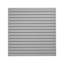 Panneau de garage robuste en lattes de PVC gris 4 x 4 pi - Système de rangement de garage imperméable avec capacité de charge élevée
