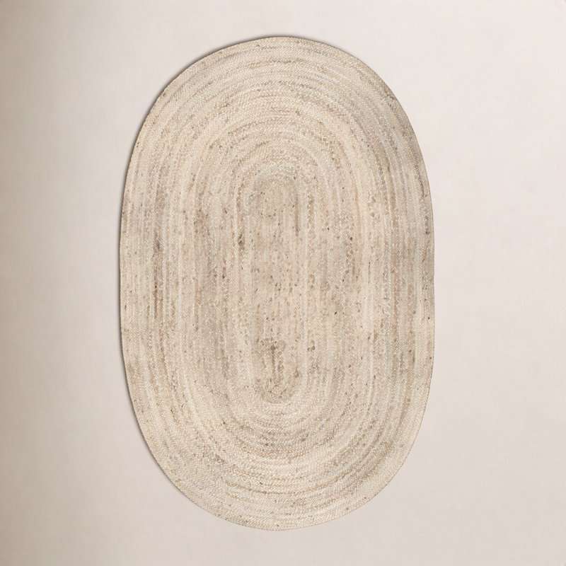 Tapis en jute naturel Aevry, Ovale 2 pi 3 po x 4 pi