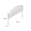 Headboard - Grey, Fabric Covered, Iron, Adjustable For Full And Queen Beds, 52.5" H X 62.68" W 3" D & High Wide Deep