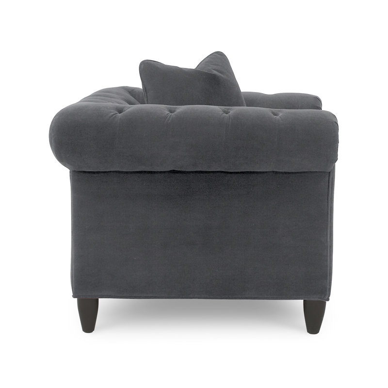 Fauteuil Chesterfield l 43 po Caspar, Thrillist Denim Sustain®
