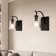 Gimbya 1 - Light Dimmable Antique Black Armed Sconce