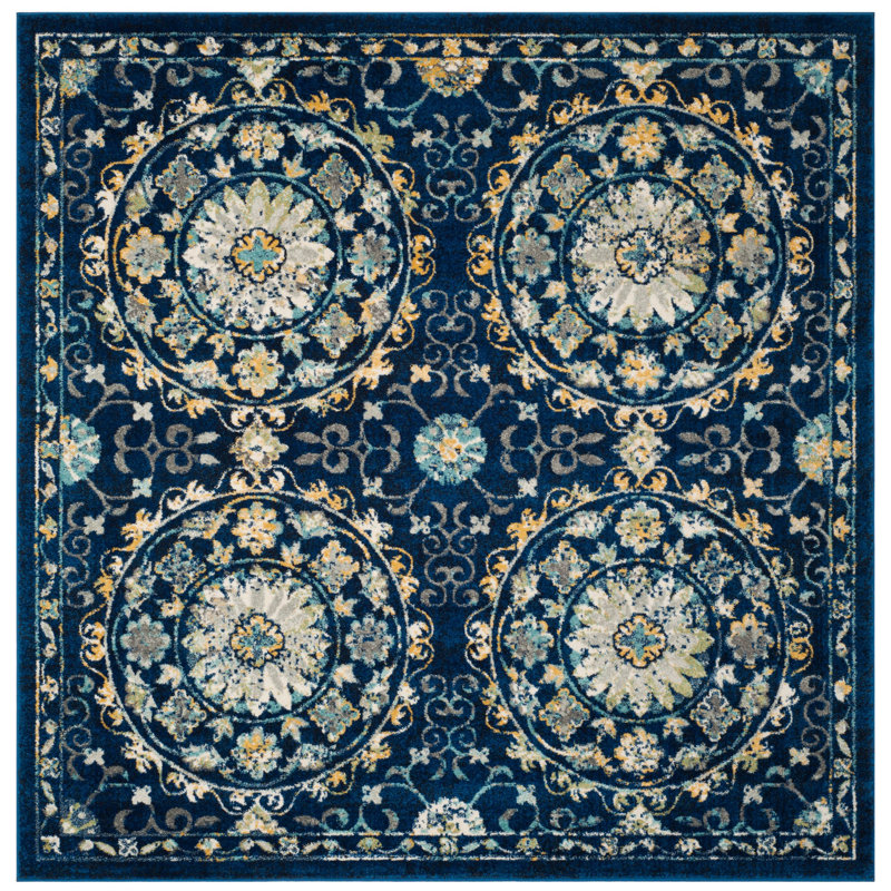 Osakis Performance Geometric Rug, Square 6'7"