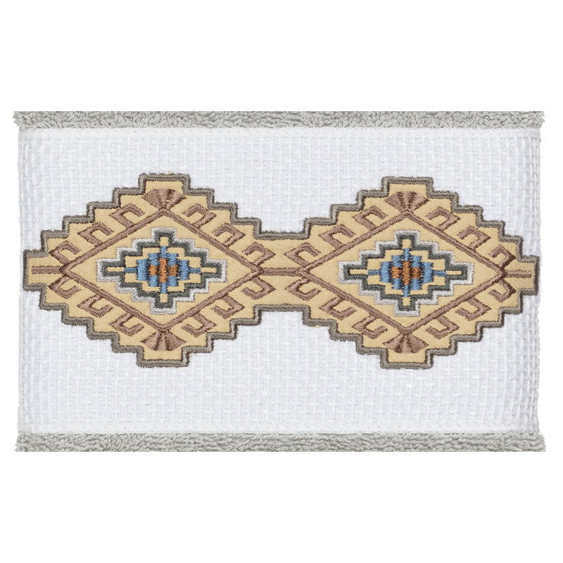 Gianna Turkish Cotton Midweight Hand Towel, Light Gray
