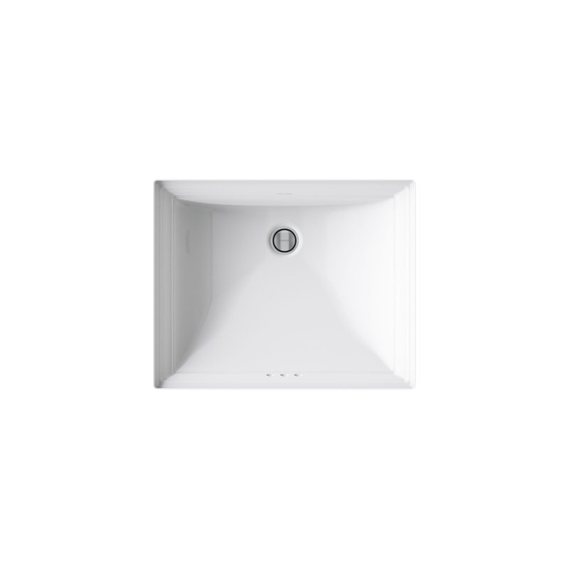 Memoirs® Vitreous China Rectangular Undermount Bathroom Sink with Overflow, White