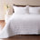French Linen Channel Stitch Quilt & Sham Set - King/Cal King - Matcha