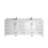 Malibu 84'' Double Bathroom Vanity with Quartz Top-88110437