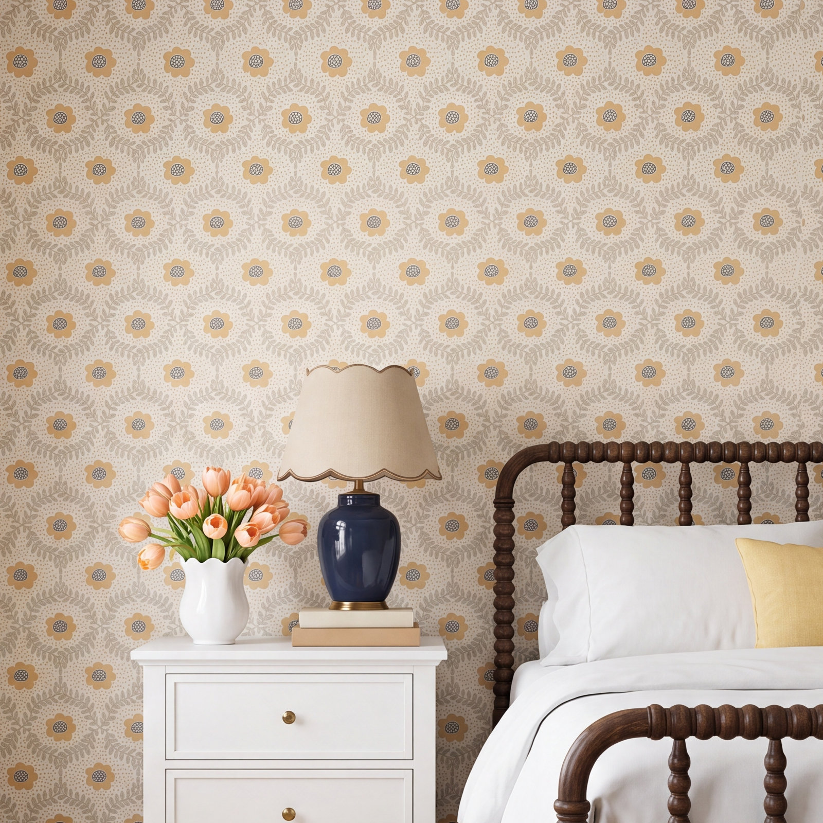 Rifle Paper Co. Emma Wallpaper, Linen