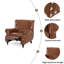 Fauteuil à dossier poussoir de style classique
