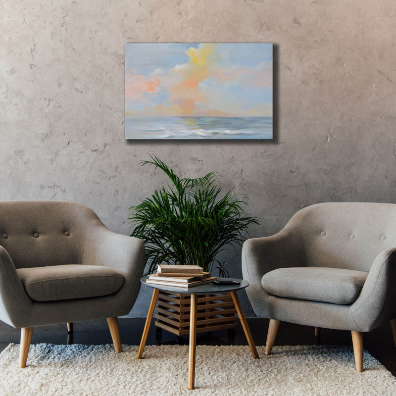 «June Sunrise» par Silvia Vassileva, art mural sur toile, H 26 po x l 40 po