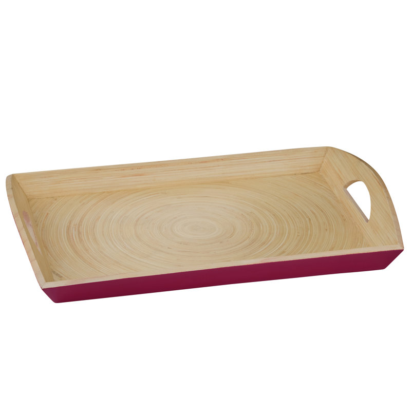 Bamboo Tray, Raspberry