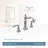 Moen Weymouth Two-Handle Widespread Bathroom Faucet Trim Kit, Valve Required-1170020026