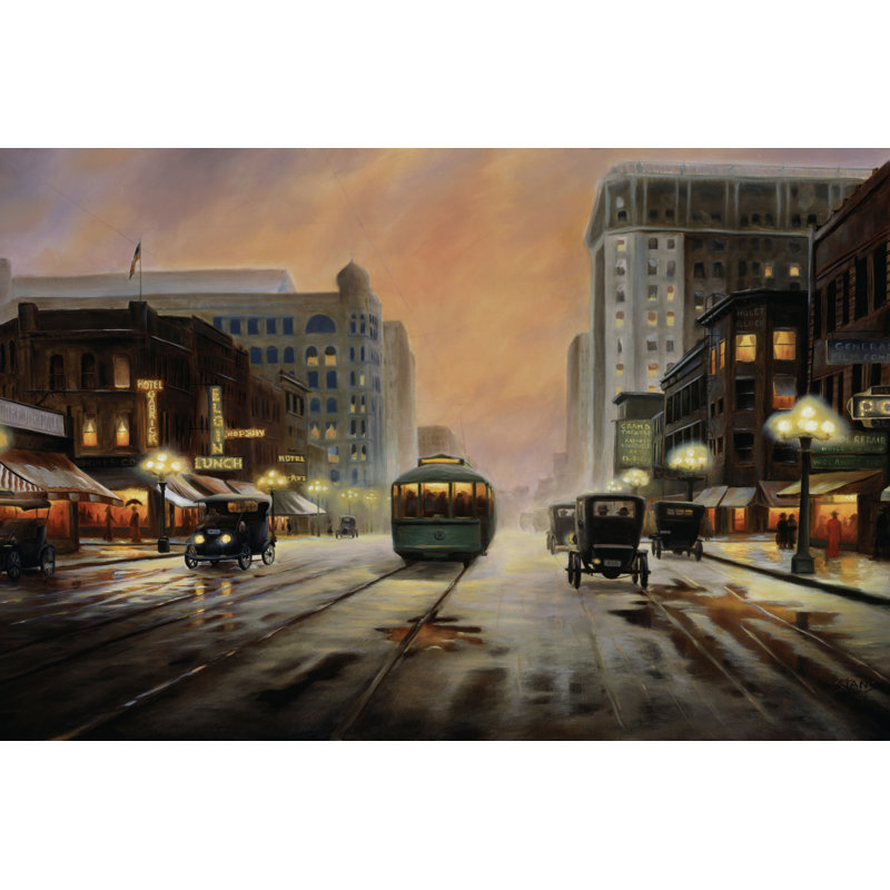 Night Lights by Leo Stans - Wrapped Canvas Art Prints, 122cm H x 81cm W